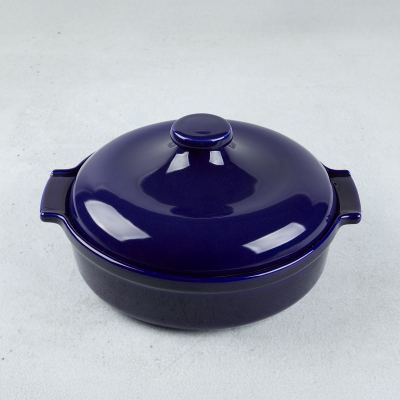 Aryıldız Elissa Kapaklı Karnıyarık Fırın Kabı Kobalt 27 cm - 1