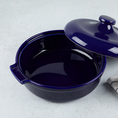 Aryıldız Elissa Kapaklı Karnıyarık Fırın Kabı Kobalt 27 cm - 2