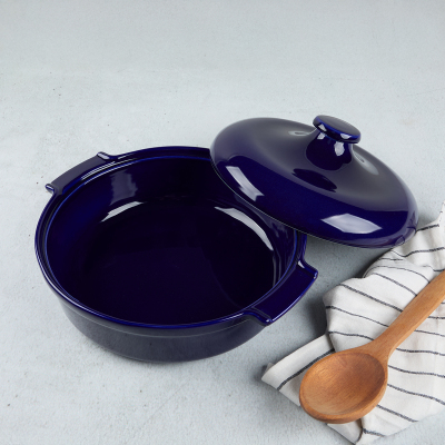 Aryıldız Elissa Kapaklı Karnıyarık Fırın Kabı Kobalt 29 cm - 2