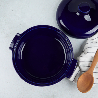 Aryıldız Elissa Kapaklı Karnıyarık Fırın Kabı Kobalt 29 cm - 6