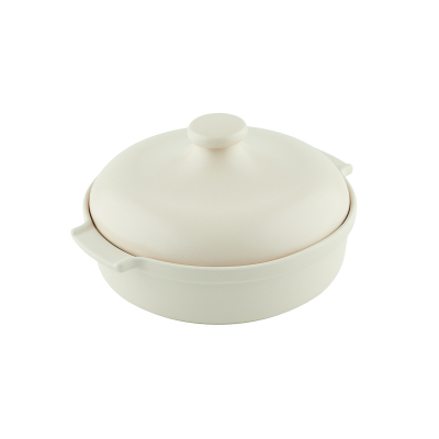 Aryıldız Elissa Kapaklı Karnıyarık Fırın Kabı Mat Beyaz 27 cm - 6