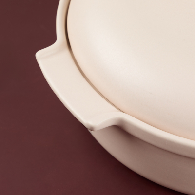 Aryıldız Elissa Kapaklı Karnıyarık Fırın Kabı Mat Beyaz 29 cm - 2