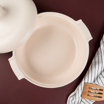 Aryıldız Elissa Kapaklı Karnıyarık Fırın Kabı Mat Beyaz 29 cm - 4