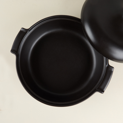 Aryıldız Elissa Kapaklı Karnıyarık Fırın Kabı Mat Siyah 29 cm - 3