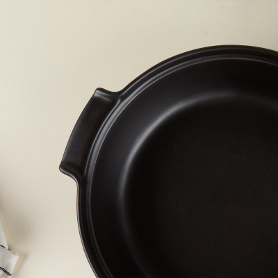 Aryıldız Elissa Kapaklı Karnıyarık Fırın Kabı Mat Siyah 29 cm - 4