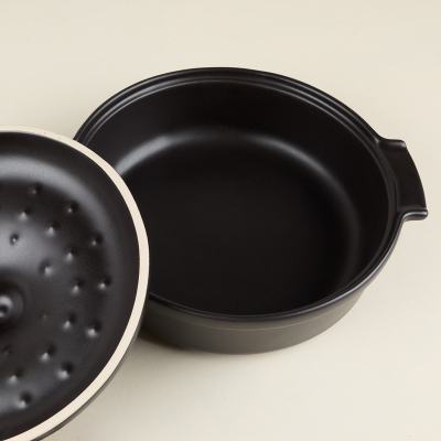 Aryıldız Elissa Kapaklı Karnıyarık Fırın Kabı Mat Siyah 29 cm - 6