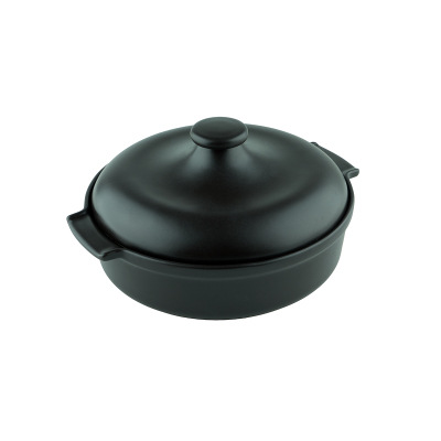 Aryıldız Elissa Kapaklı Karnıyarık Fırın Kabı Mat Siyah 29 cm - 7