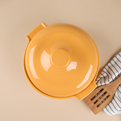 Aryıldız Elissa Kapaklı Karnıyarık Fırın Kabı Sarı 25 cm - 2