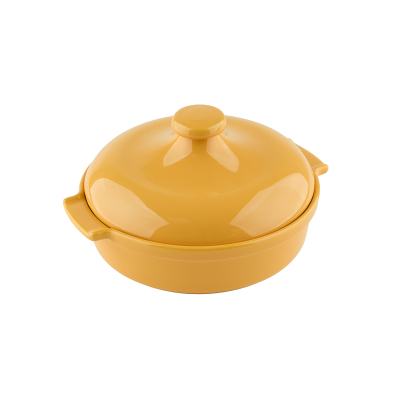 Aryıldız Elissa Kapaklı Karnıyarık Fırın Kabı Sarı 25 cm - 6