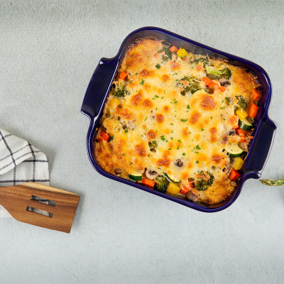 Aryıldız Elissa Kare Fırın Kabı Kobalt 21 cm - ARYILDIZ