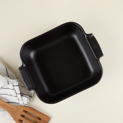 Aryıldız Elissa Kare Fırın Kabı Mat Siyah 21 cm - 3