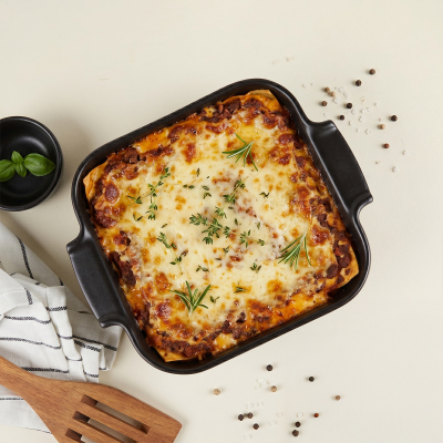 Aryıldız Elissa Kare Fırın Kabı Mat Siyah 21 cm - 6