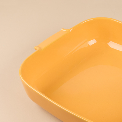 Aryıldız Elissa Kare Fırın Kabı Sarı 36 cm - 2