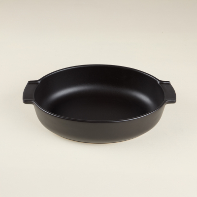 Aryıldız Elissa Oval Fırın Kabı Mat Siyah 31 cm - 1