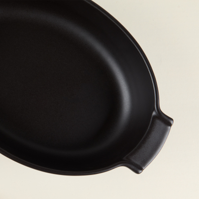 Aryıldız Elissa Oval Fırın Kabı Mat Siyah 31 cm - 2