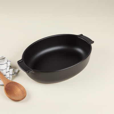 Aryıldız Elissa Oval Fırın Kabı Mat Siyah 31 cm - 4