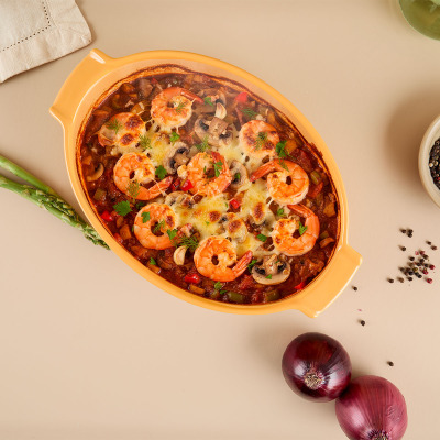 Aryıldız Elissa Oval Fırın Kabı Sarı 31 cm - 1