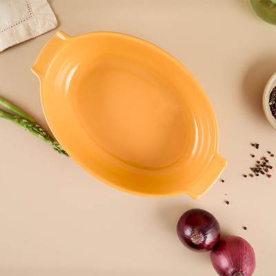 Aryıldız Elissa Oval Fırın Kabı Sarı 31 cm - 2