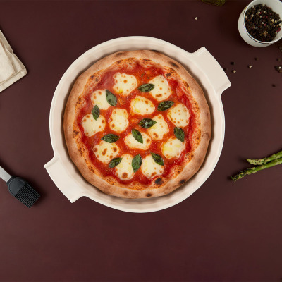 Aryıldız Elissa Rölyefli Yuvarlak Fırın Kabı 32.5 cm - 1