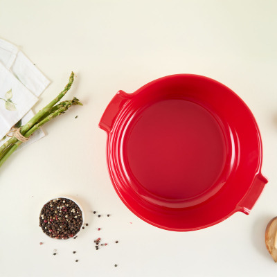 Aryıldız Elissa Yuvarlak Fırın Kabı Kırmızı 27 cm - 2