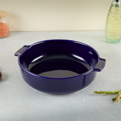 Aryıldız Elissa Yuvarlak Fırın Kabı Kobalt 27 cm - 2