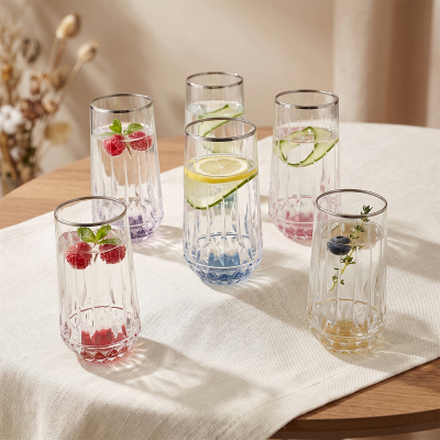 Aryıldız Fiona 6'lı Meşrubat Bardağı Platin 300 ml - 1