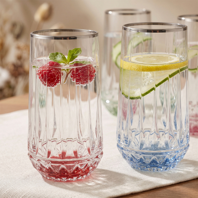 Aryıldız Fiona 6'lı Meşrubat Bardağı Platin 300 ml - 3