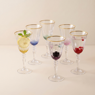 Aryıldız Fiona 6'lı Uzun Kadeh Gold 300 ml - 3