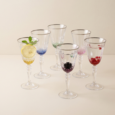 Aryıldız Fiona 6'lı Uzun Kadeh Platin 300 ml - 2