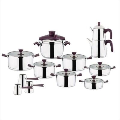 Aryıldız Flamingo Purple Cam 20 Parça İdeal Set - ARYILDIZ