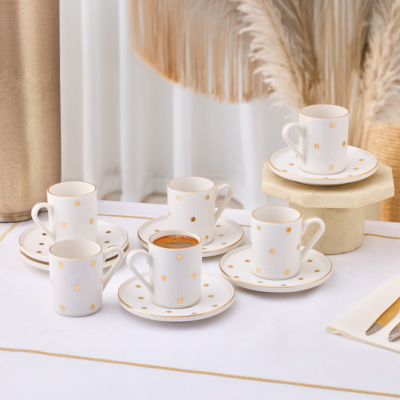 Aryıldız Flare 12 Parça 6 Kişilik Kahve Fincan Takımı 90 ml - 1