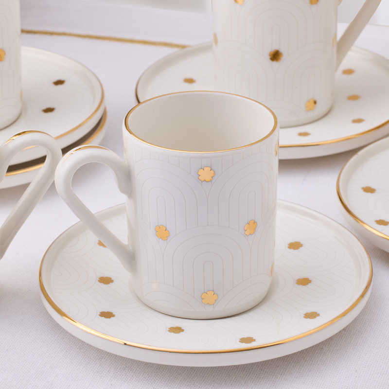 Aryıldız Flare 12 Parça 6 Kişilik Kahve Fincan Takımı 90 ml - 2