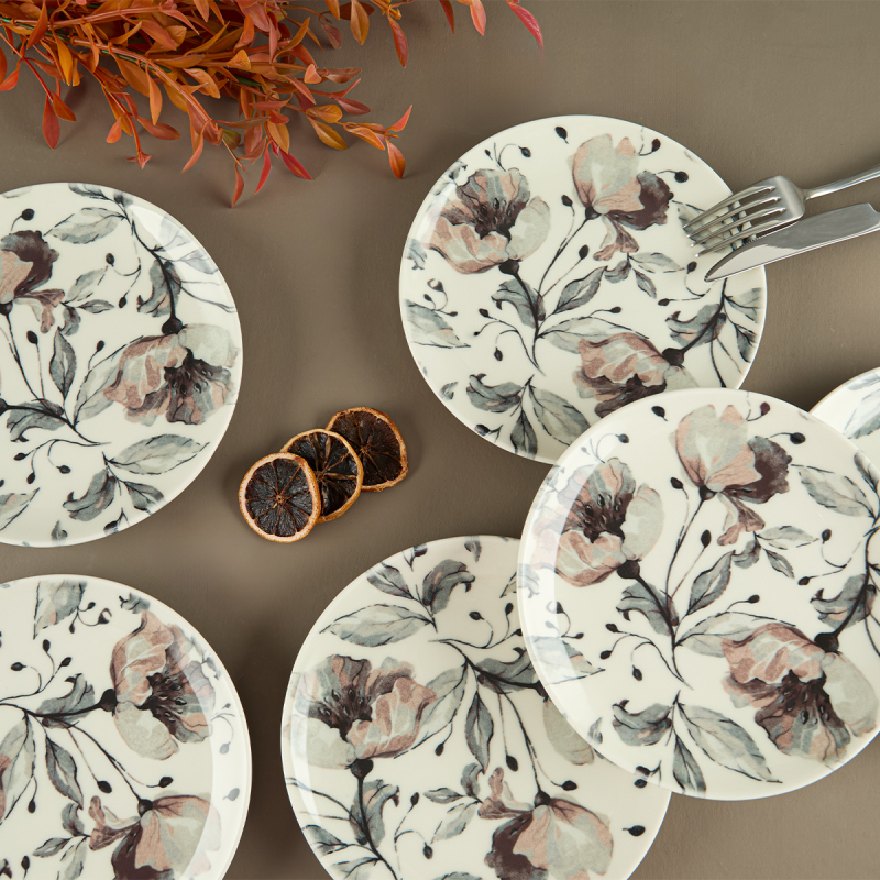 Aryıldız Gelincik Pasta Tabağı 6 Parça 19 cm - 1