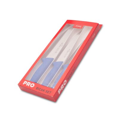 Aryıldız German 3'lü Bıçak Seti Mavi - 2