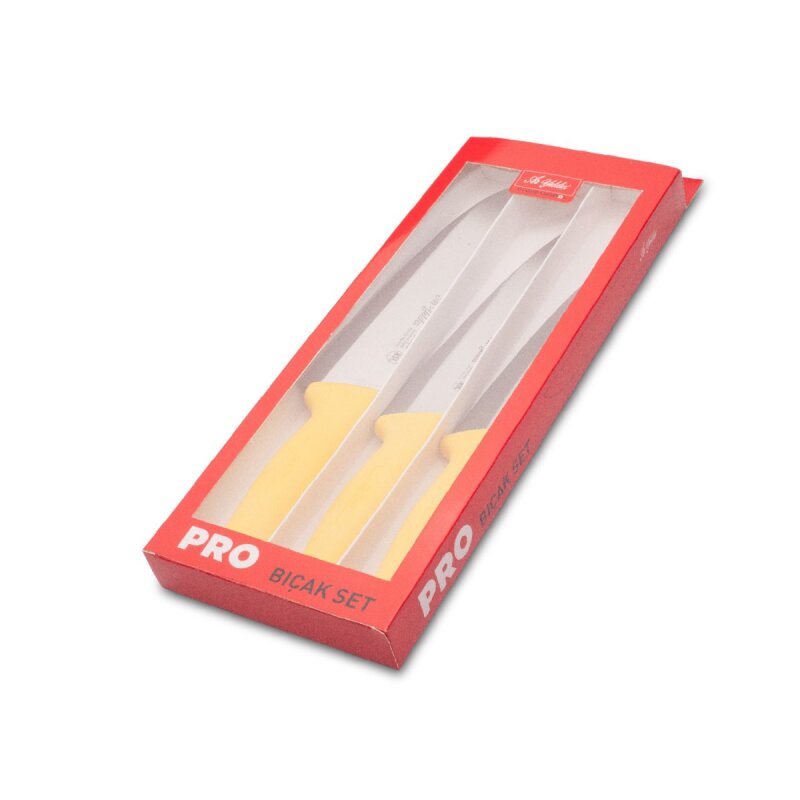 Aryıldız German 3'lü Bıçak Seti Sarı - 2