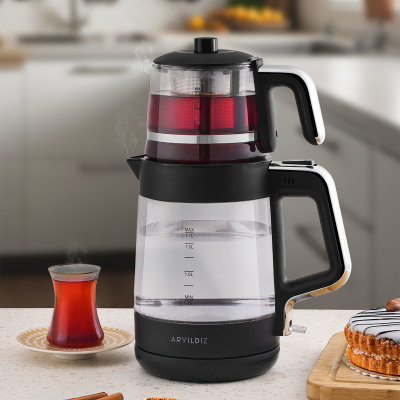 Aryıldız Glow Çay Makinesi Siyah - ARYILDIZ