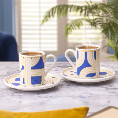 Aryıldız Havana Mavi 2 Kişilik 4 Parça Kahve Fincan Takımı 90 ml - ARYILDIZ