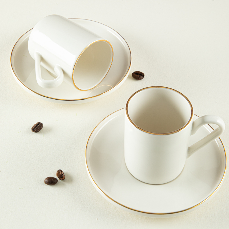 Aryıldız Hazel Gold 2 Kişilik 4 Parça Kahve Fincan Takımı 90 ml - 3