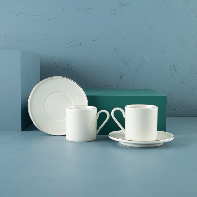 Aryıldız Hazel Platin 4 Parça 2 Kişilik Çay Fincan Takımı 200 ml - 1