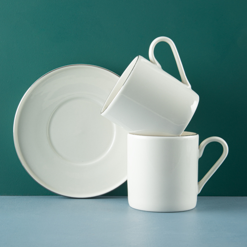 Aryıldız Hazel Platin 4 Parça 2 Kişilik Çay Fincan Takımı 200 ml - 2