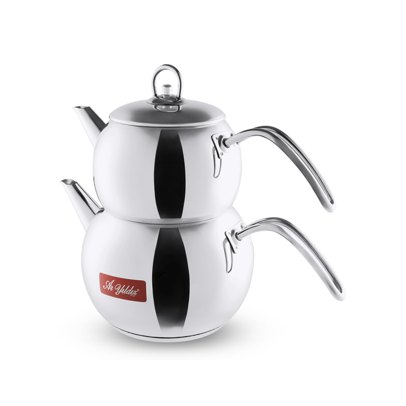 Aryıldız İris Çelik Saplı Büyük Çaydanlık Takım - 3