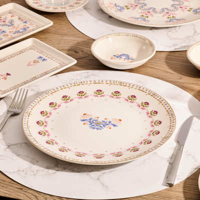 Aryıldız Ivy Blue Pink 32 Parça 6 Kişilik Kahvaltı Takımı - 4