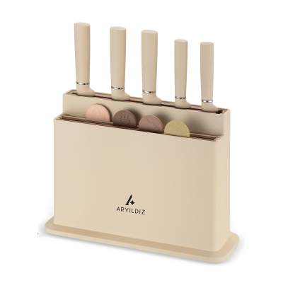 Aryıldız Kaizu 10 Parça Blok Bıçak ve Kesme Tahtası Seti - 3