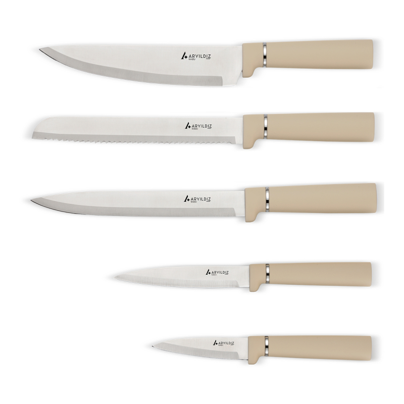 Aryıldız Kaizu 10 Parça Blok Bıçak ve Kesme Tahtası Seti - 4