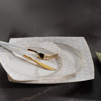 Aryıldız Kare 56 Parça 12 Kişilik Yemek Takımı - 2