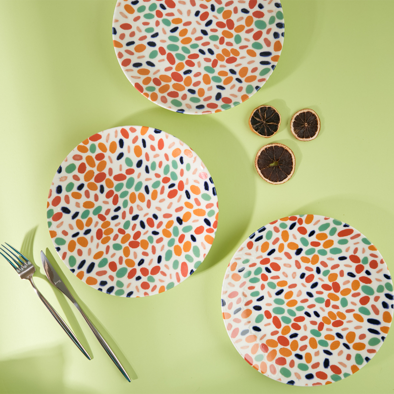 Aryıldız Karnaval Servis Tabağı 6 Parça 24 cm - 1