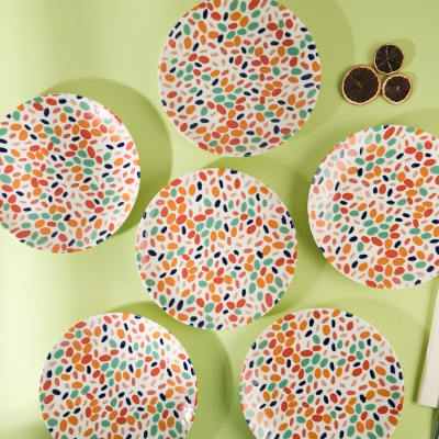 Aryıldız Karnaval Servis Tabağı 6 Parça 24 cm - 2