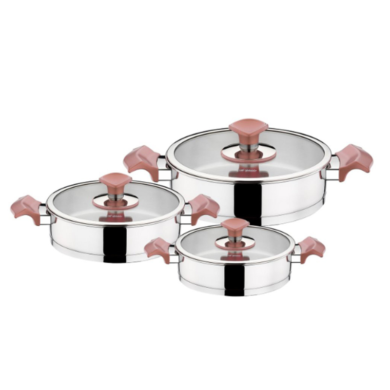 Aryıldız King 6 Parça Sahan Seti Pudra - 1