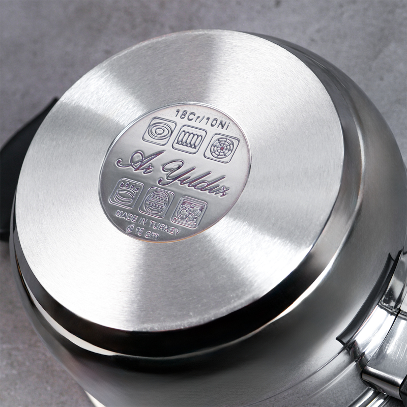 Aryıldız King Cam Kapak Tencere 16 cm - 4