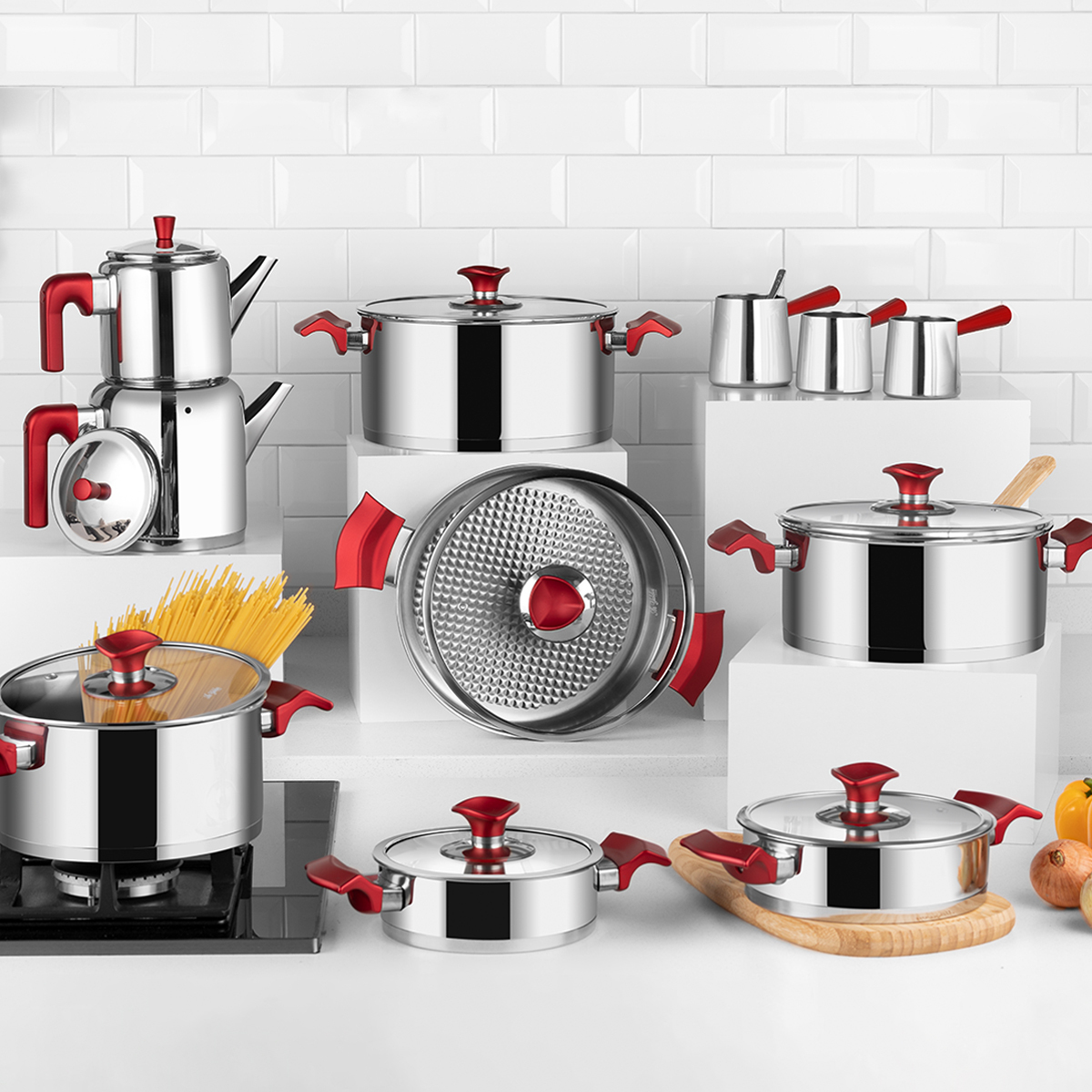 Aryıldız King Rose Cam İdeal Set 20 Parça | Gallery Crystal